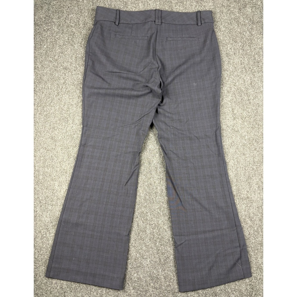 Van Heusen Womens Plaid Dress Pants Blue Grey Stretch Trousers 10 Short 33x28 - Picture 2 of 9
